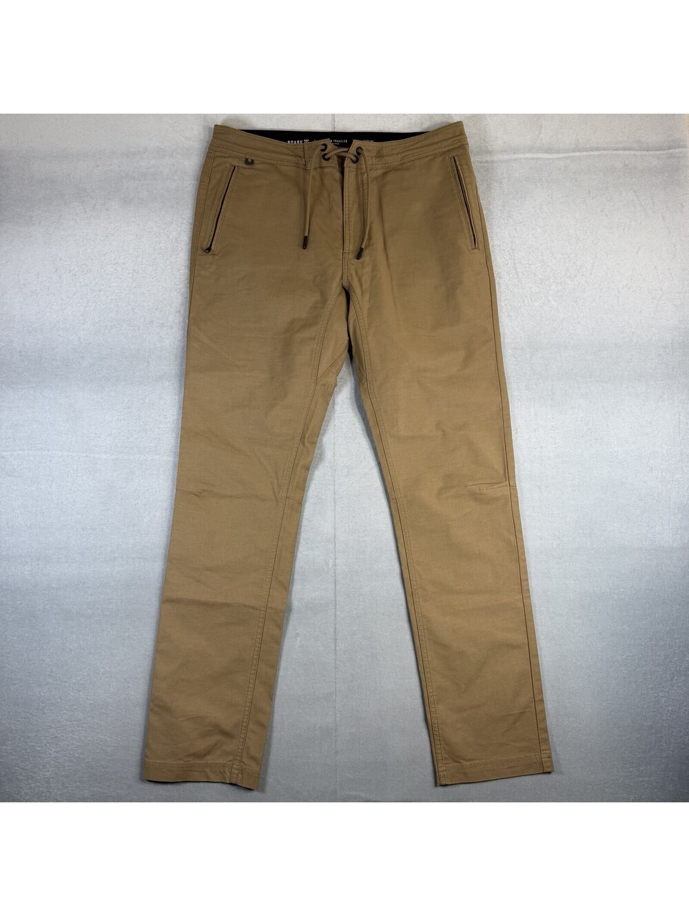 Roark Layover Traveler Pants Mens 32 Brown Stretch Travel Commuter Chino NWOT